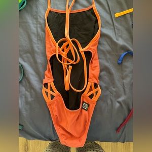 Jolyn, tie back, solid, one piece